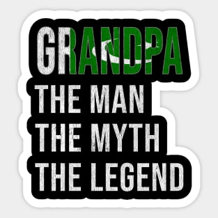 Grand Father Pakistani Grandpa The Man The Myth The Legend - Gift for Pakistani Dad With Roots From  Pakistan Sticker